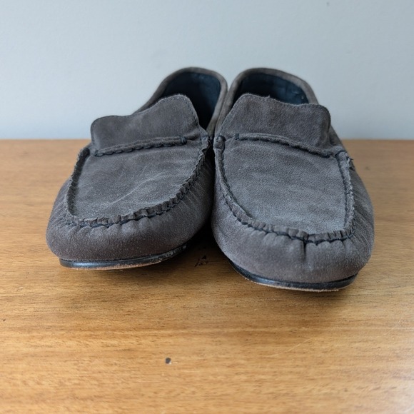 Allen Edmonds Super Sport Grey Suede Driving Loafers Mens 10.5 D 5432 main image 6